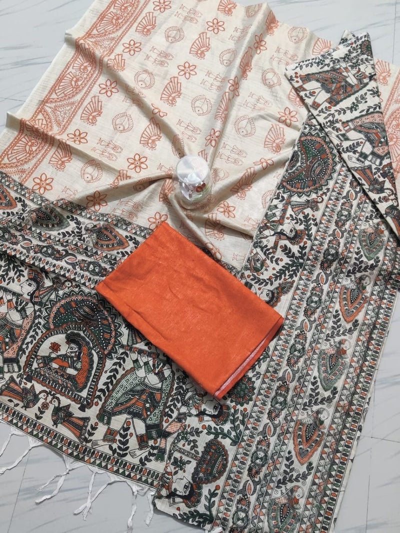 Bhagalpur Cotton Kalamkari Salwar Suit - Leheriya