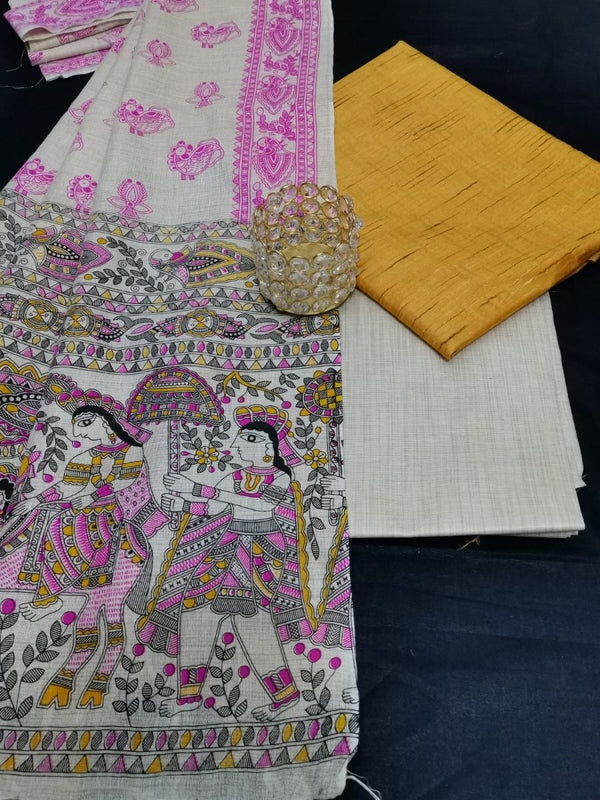 Bhagalpuri Cotton Salwar Suit - Leheriya