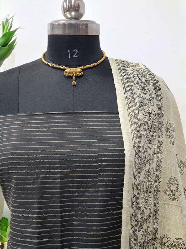 Bhagalpuri Cotton Salwar Suit - Leheriya