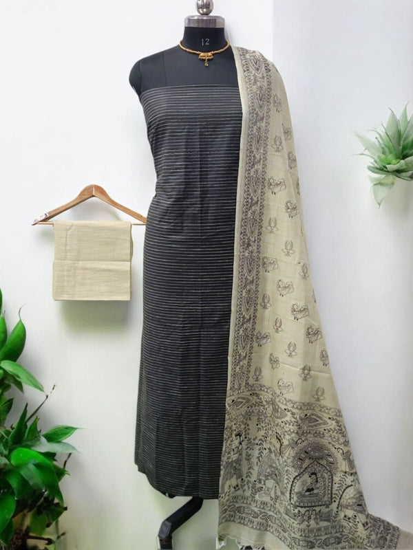 Bhagalpuri Cotton Salwar Suit - Leheriya
