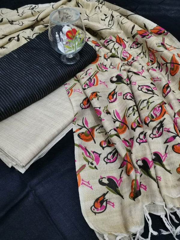 Bhagalpuri Cotton Salwar Suit - Leheriya