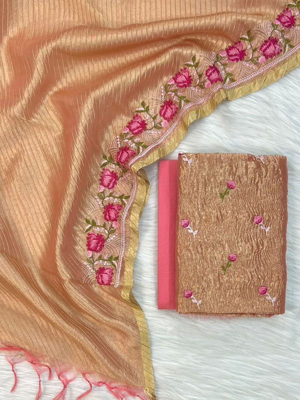 Banarasi Tissue Crush Salwar Kameez with Dupatta
