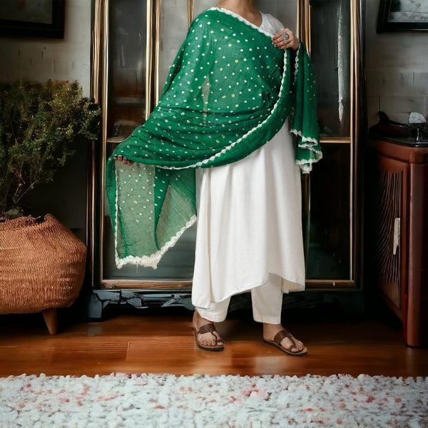 Designer Bandhani Dupatta - Leheriya