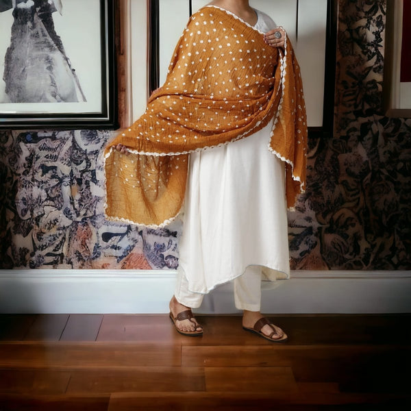 Designer Bandhani Dupatta - Leheriya