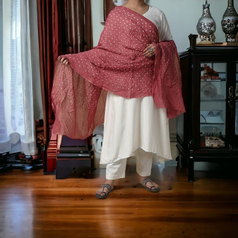 Designer Bandhani Dupatta - Leheriya