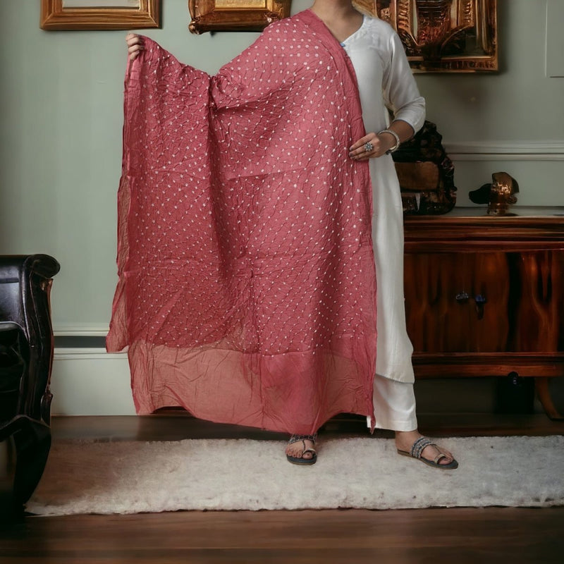 Designer Bandhani Dupatta - Leheriya