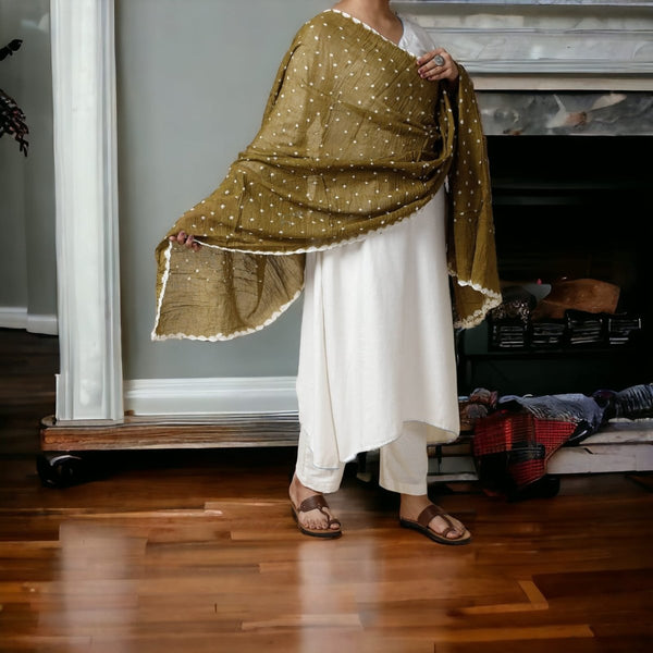 Designer Bandhani Dupatta - Leheriya