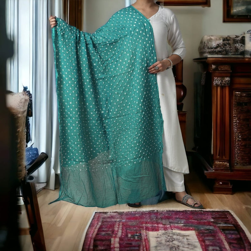 Designer Bandhani Dupatta - Leheriya