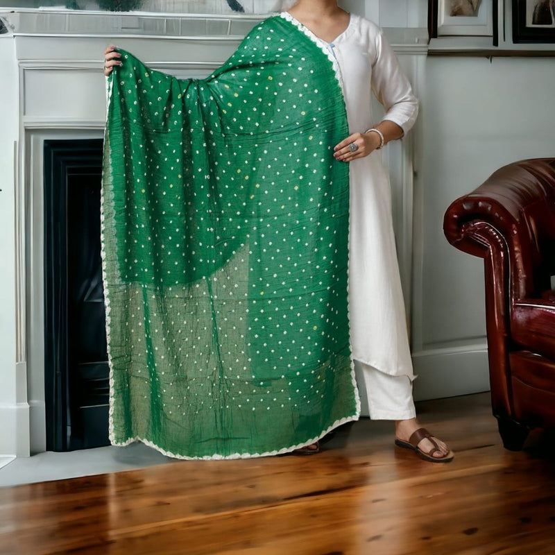 Designer Bandhani Dupatta - Leheriya