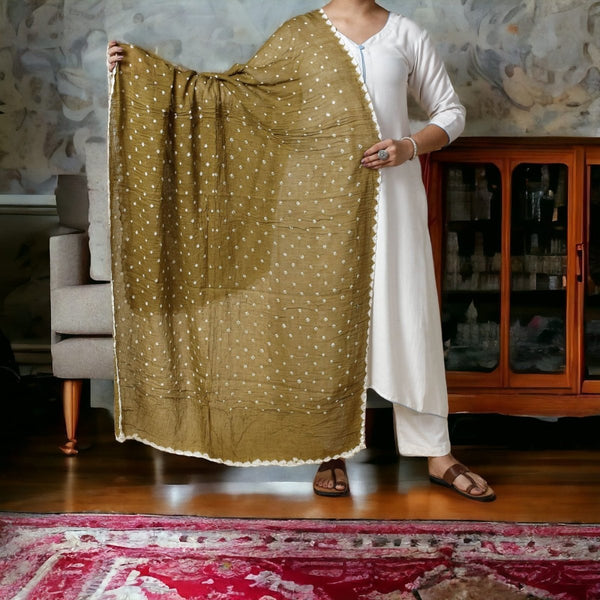 Designer Bandhani Dupatta - Leheriya