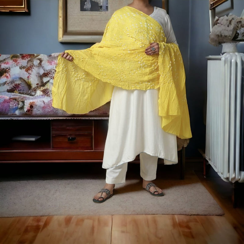 Designer Bandhani Dupatta - Leheriya
