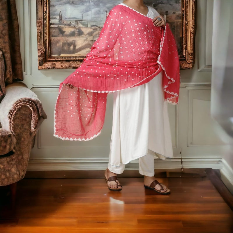 Designer Bandhani Dupatta - Leheriya