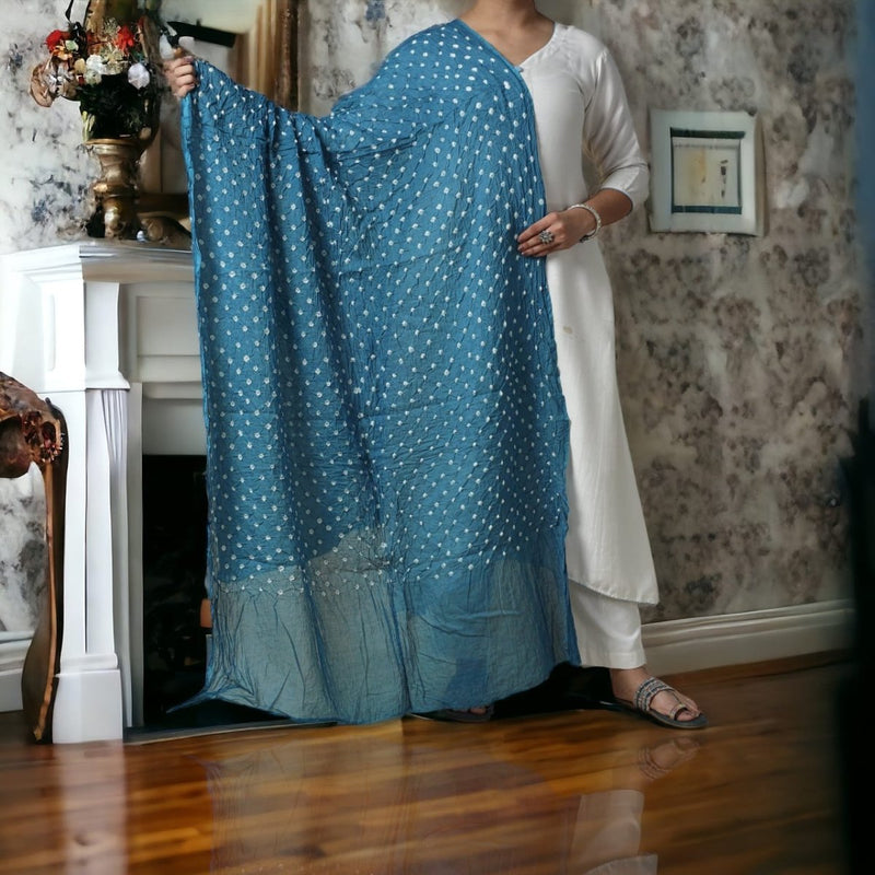 Designer Bandhani Dupatta - Leheriya