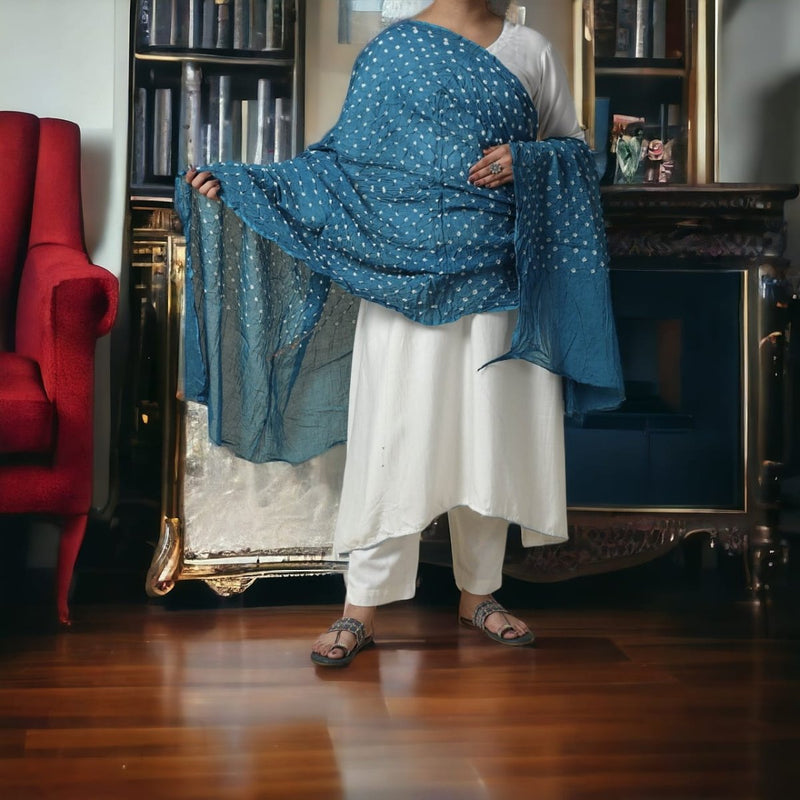 Designer Bandhani Dupatta - Leheriya