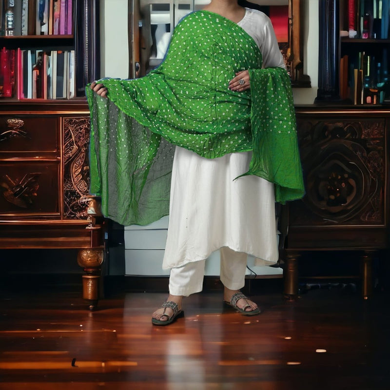 Designer Bandhani Dupatta - Leheriya