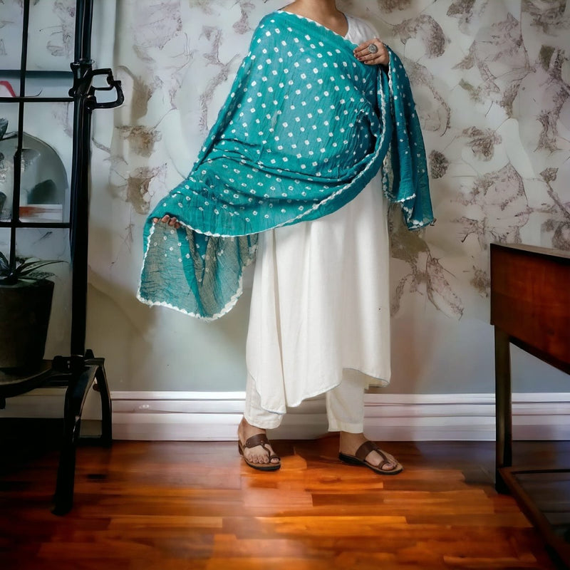 Designer Bandhani Dupatta - Leheriya