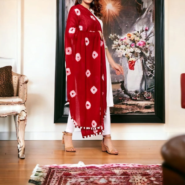 Designer Pabar Bandhani Dupatta - Leheriya