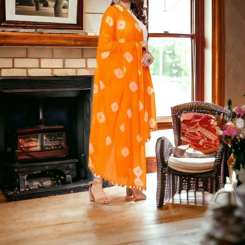 Designer Pabar Bandhani Dupatta - Leheriya