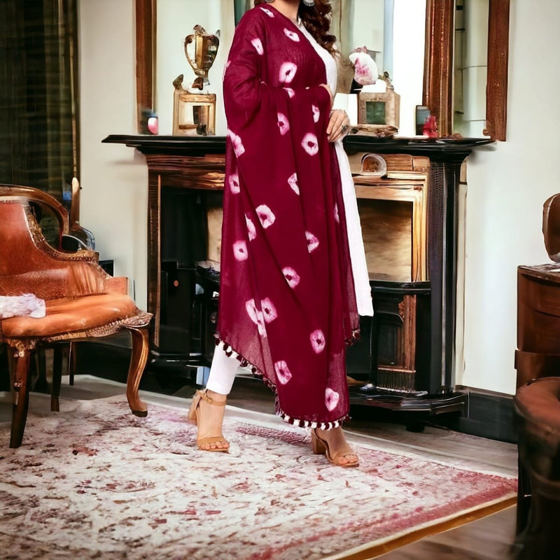 Designer Pabar Bandhani Dupatta - Leheriya
