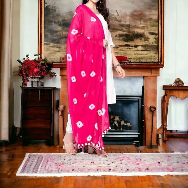 Designer Pabar Bandhani Dupatta - Leheriya