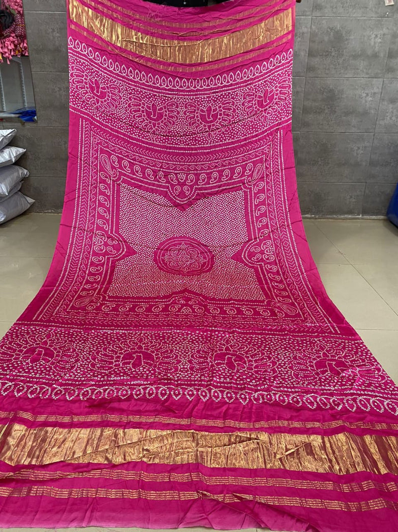 Pure Modal Silk Patola Digital Print Dupatta with Lagdi Patta