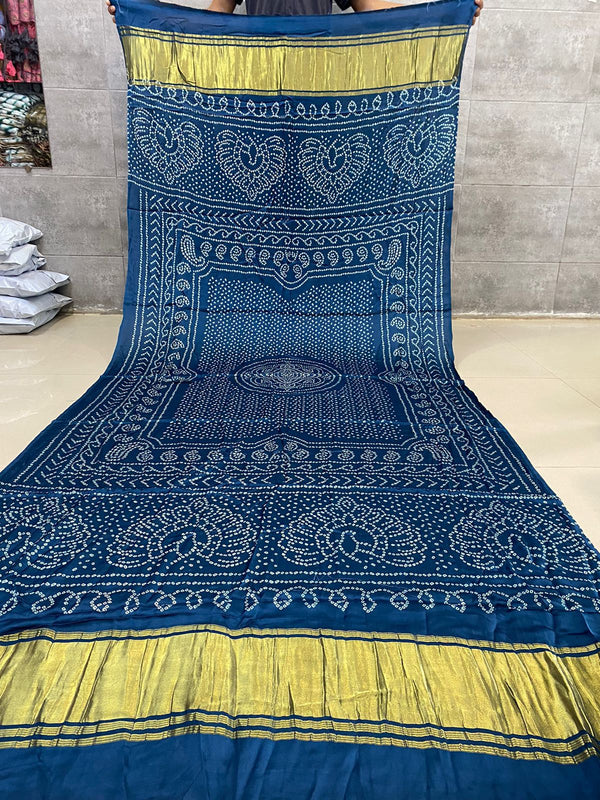 Pure Modal Silk Patola Digital Print Dupatta with Lagdi Patta