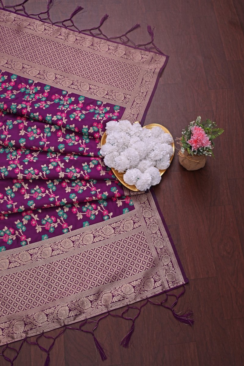 Elegant Paithani Silk Dupatta - Leheriya