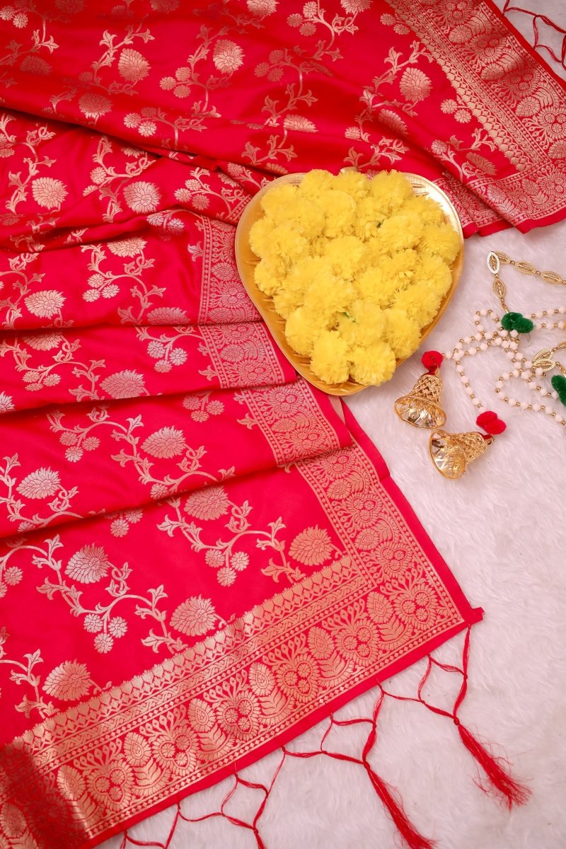Elegant Paithani Silk Dupatta - Leheriya