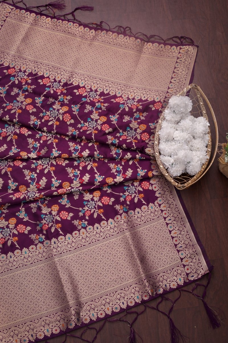 Elegant Paithani Silk Dupatta - Leheriya