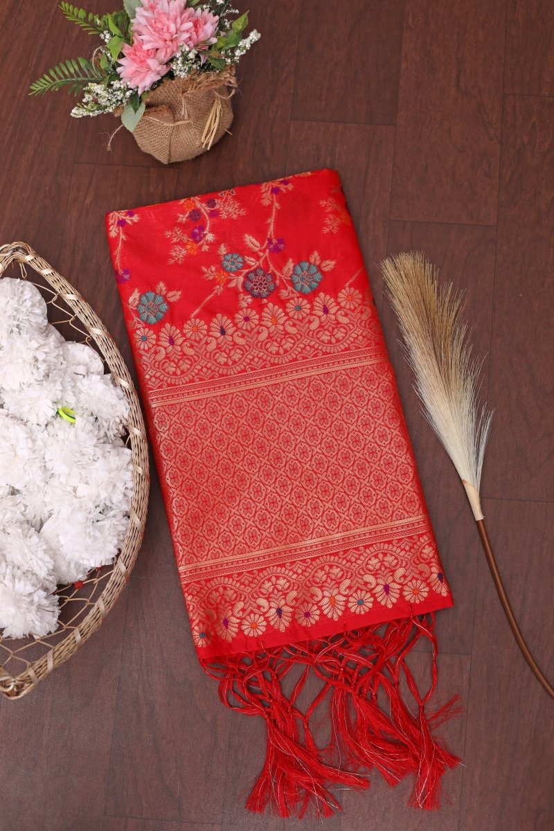 Elegant Paithani Silk Dupatta - Leheriya
