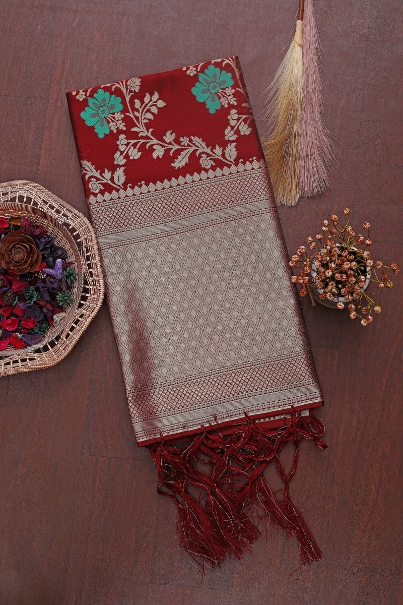 Elegant Paithani Silk Dupatta - Leheriya