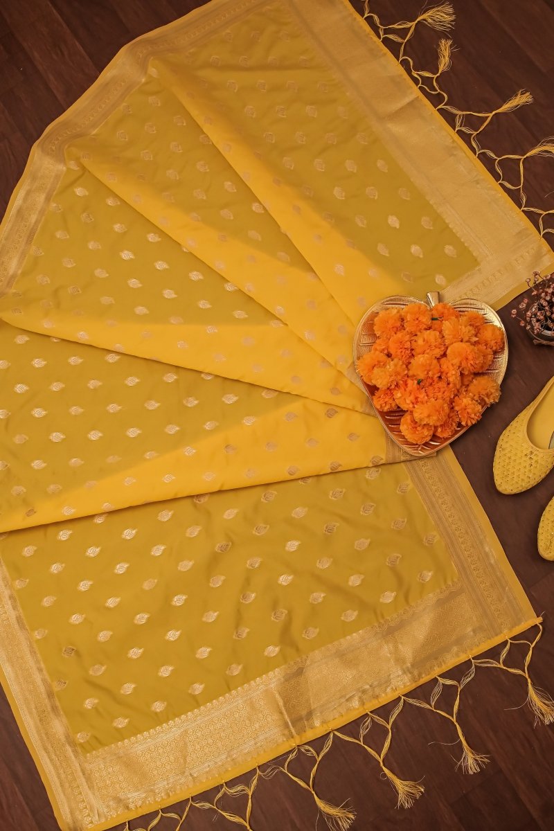 Elegant Paithani Silk Dupatta - Leheriya