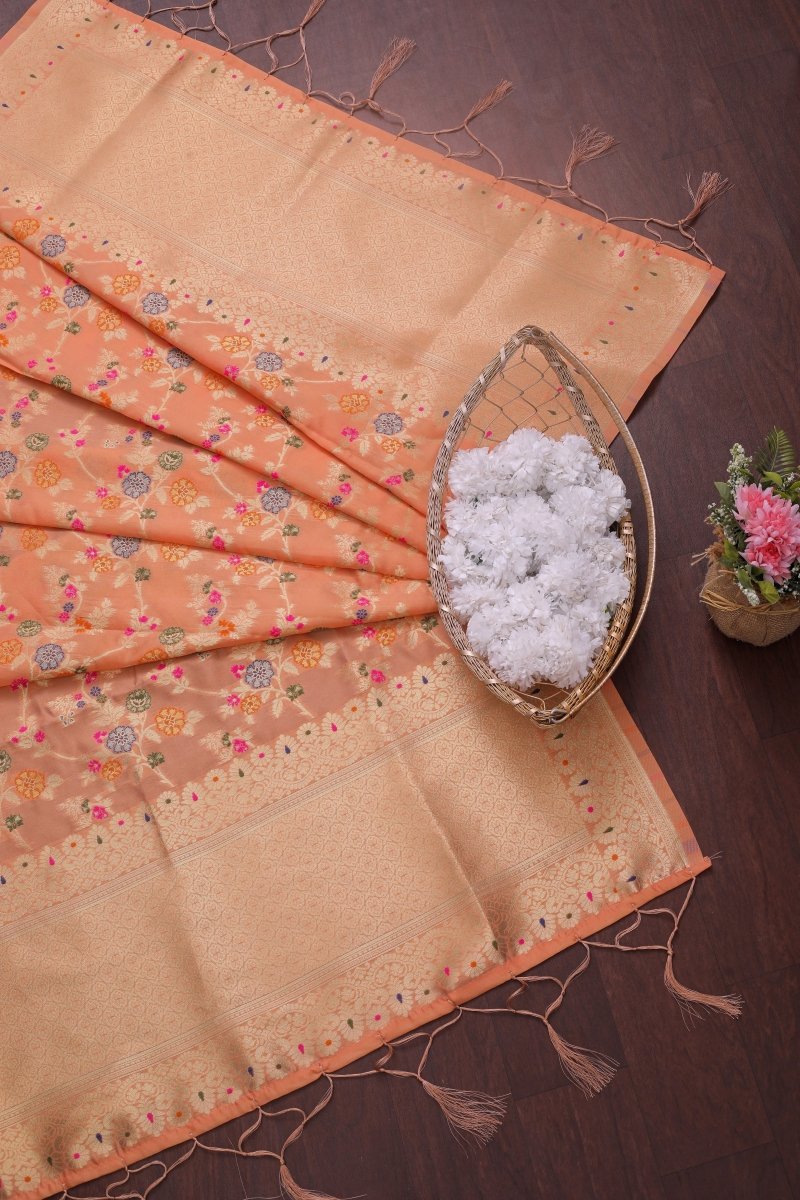 Elegant Paithani Silk Dupatta - Leheriya