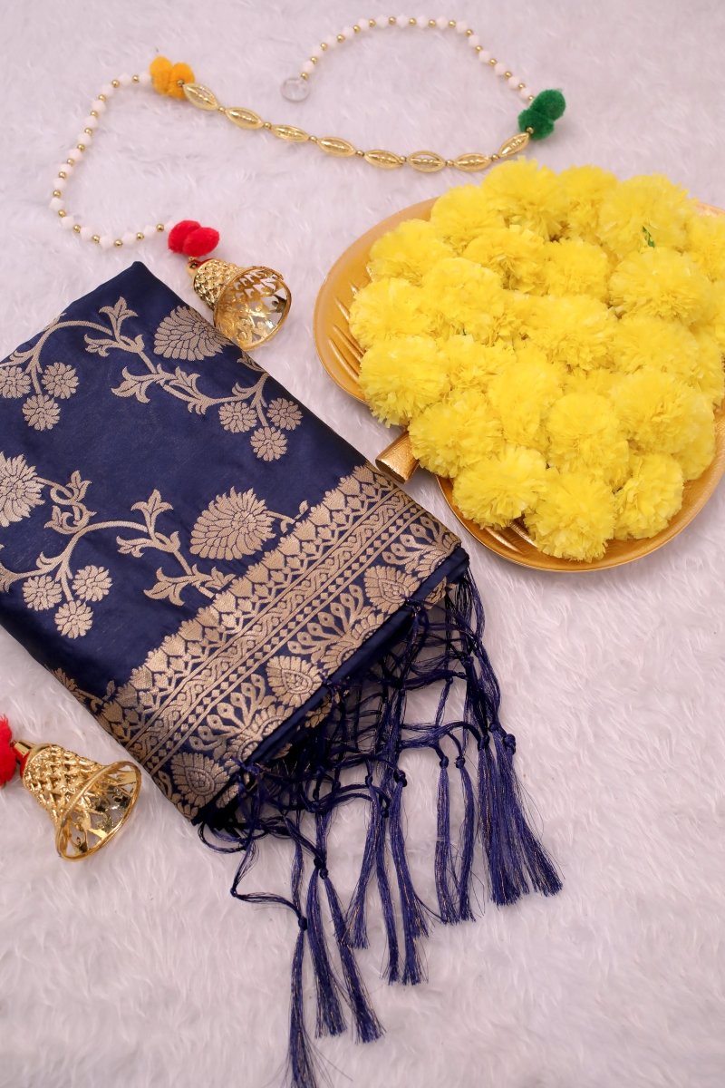 Elegant Paithani Silk Dupatta - Leheriya