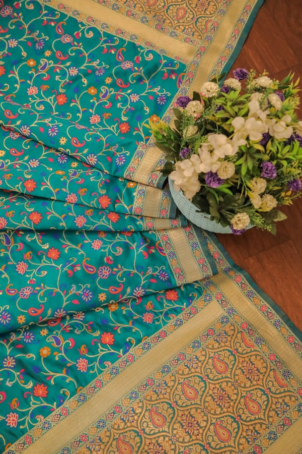 Elegant Paithani Silk Dupatta - Leheriya