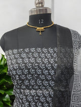 Hand Block Print Kota Doria Cotton 3 pc Salwar Suit - Leheriya