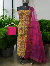 Hand Block Print Kota Doria Cotton Salwar Suit - Summer Special - Leheriya