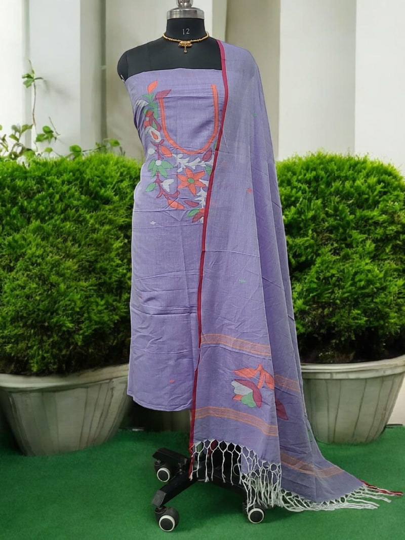 Handloom Jamdani 2 pc Cotton Salwar Suit - Leheriya