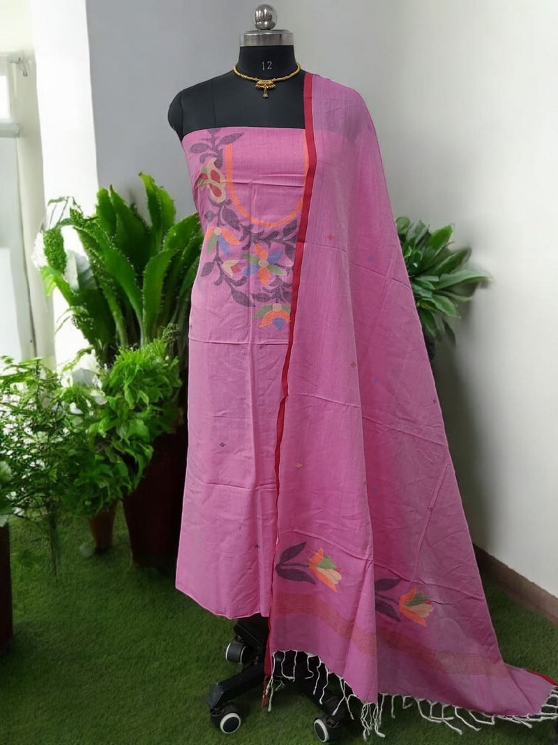 Handloom Jamdani 2 pc Cotton Salwar Suit - Leheriya