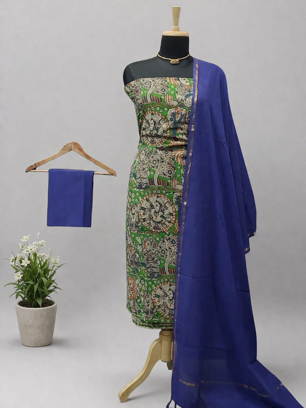 Buy South Cotton Dress Materials | Mangalagiri, Kalamkari, Ikat Leheriya Buy South Cotton Dress Materials | Mangalagiri, Kalamkari, Ikat Leheriya