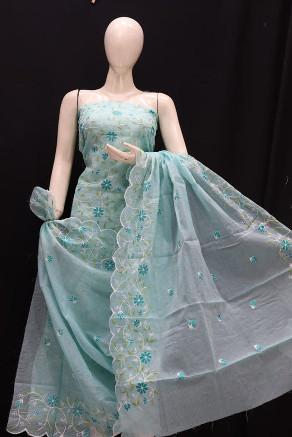 Kota Cotton 2pc Embroidery Salwar Suit - Leheriya