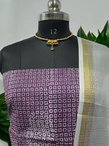 Kota Doria 3 pc Hand Block Print Salwar Suit - Leheriya
