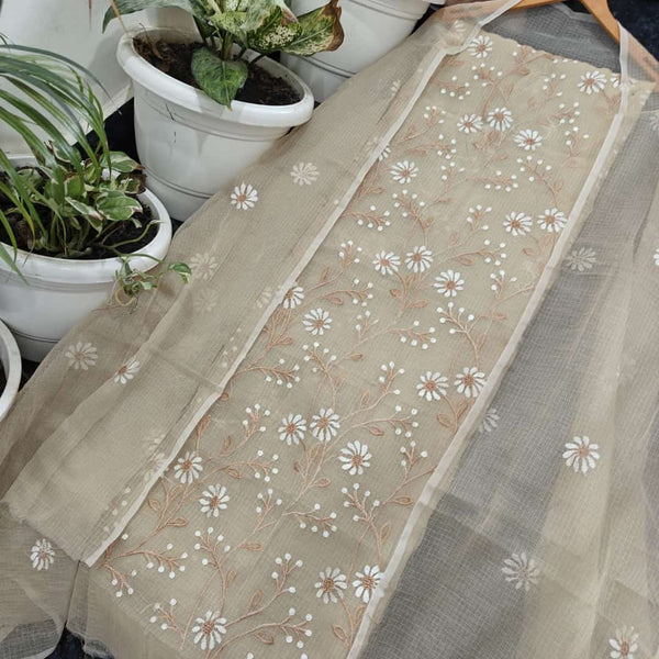 Kota Doria Embroidery Work Salwar Suit - Leheriya