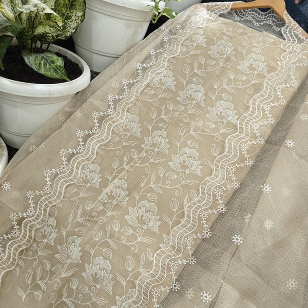 Kota Doria Embroidery Work Salwar Suit - Leheriya