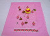 Kota Doria Embroidery Work Suit With Chicken Kari Bottom - Leheriya