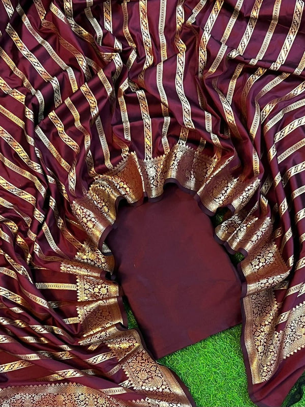 Leheriya Exclusive Banarasi Silk Salwar Suit - Leheriya