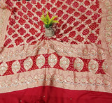 Leheriya Exclusive Pure Khaddi Georgette Bridal Gota Patti Work Dupatta - Leheriya