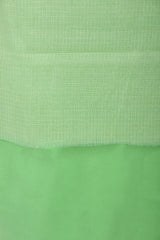 Light Green Kota Doria Salwar Kameez with Embroidery Front Detailing - Leheriya