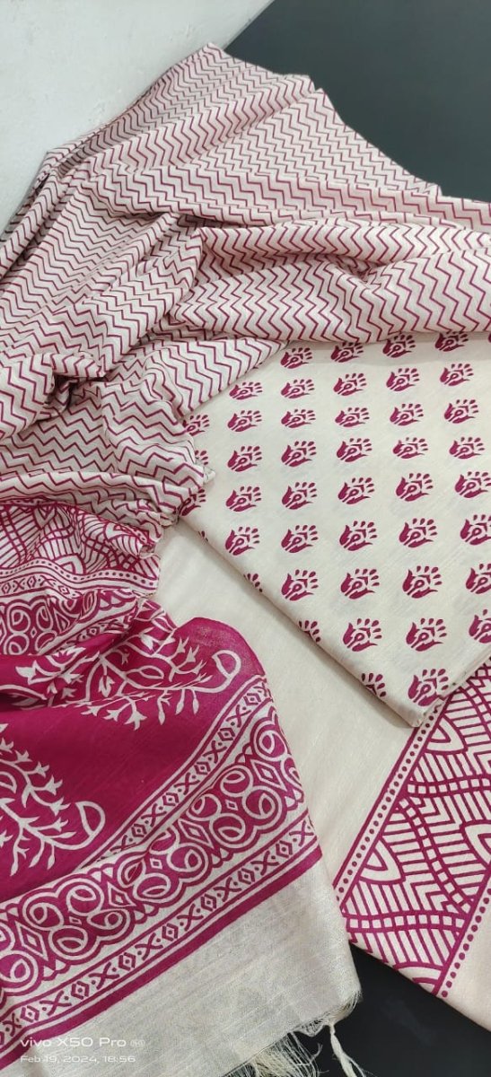 Madhubani Print Suit Salwar Suit - Leheriya