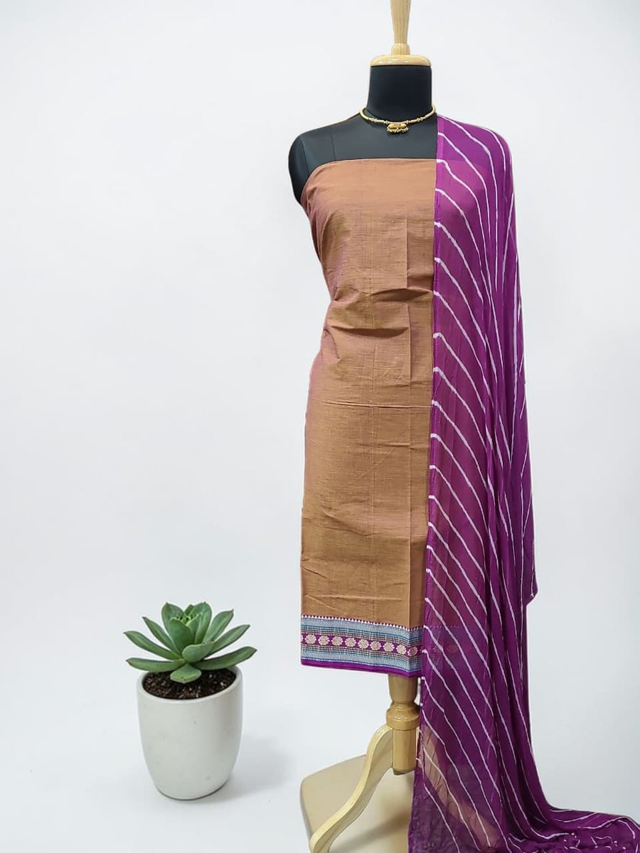 white christmas dresses maroon slub silk cotton unstitched salwar material ap262317- Neidhal main image 1